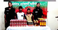 বিদেশি বিয়ার ও মদসহ আটক ২