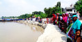 শেখ রাসেল সেতু রক্ষার দাবিতে গড়াই নদীর পাড়ে হাজারো মানুষ