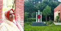 ব্যক্তি উদ্যোগে শিক্ষিকার শহীদ মিনার নির্মাণ