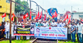 মুক্তিযোদ্ধা হত্যার বিচার দাবিতে রেলপথ অবরোধ, ট্রেন চলাচলে বিঘ্ন