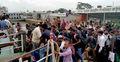 কাঁঠালবাড়ী-শিমুলিয়া নৌরুটেও ঢাকামুখী যাত্রীদের ঢল