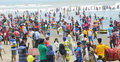 ভাষা দিবসের ছুটিতে সৈকতে ভাসছে লাখো পর্যটক