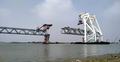 পদ্মা সেতুতে বসল অষ্টম স্প্যান