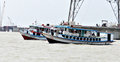 শিমুলিয়া-বাংলাবাজার রুটে লঞ্চ-স্পিডবোট চলাচল বন্ধ