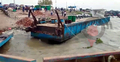 ঝড়ে ভেঙে গেল শিমুলিয়া ফেরিঘাটের পন্টুন