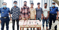 ব্রাহ্মণবাড়িয়ায় পুলিশের অভিযানে ৫ ছিনতাইকারী আটক