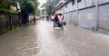 টানা বৃষ্টিতে পটুয়াখালীতে জলাবদ্ধতা