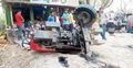 ট্রাক্টর থেকে ছিটকে চাকার নিচে পড়লেন চালক