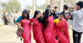 ক্লাস শুরুর আনন্দে নাচলেন রবীন্দ্র বিশ্ববিদ্যালয়ের শিক্ষার্থীরা