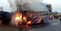 সিলিন্ডার বিস্ফোরণে বাসে আগুন, শিশুসহ নিহত ২