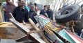 বাস-নসিমন সংঘর্ষে প্রাণ গেল ৫ শ্রমিকের