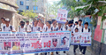 স্কুল শিক্ষার্থীর উপর হামলা, জড়িতদের বিচার দাবিতে মানববন্ধন