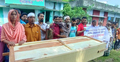 আসামিদের গ্রেফতার দাবিতে মরদেহ নিয়ে বিক্ষোভ