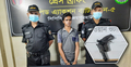 জয়পুরহাটে অস্ত্রসহ যুবক আটক
