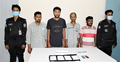 ৫৮ লাখ টাকার কোকেনসহ চার মাদক ব্যবসায়ী গ্রেফতার