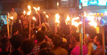 নোয়খালীতে ছাত্রলীগ কর্মী হত্যার প্রতিবাদে মশাল মিছিল
