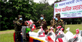 মাটিরাঙায় কর্মহীন মানুষের পাশে সেনাবাহিনী