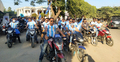খাগড়াছড়িতে আর্জেন্টিনা সমর্থকদের মোটরসাইকেল শোভাযাত্রা