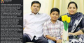 করোনা আক্রান্ত সন্তানকে নিয়ে এমপির আবেগঘন স্ট্যাটাস