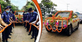 ফুল সজ্জিত গাড়ির দড়ি টেনে কক্সবাজারের এসপিকে বিদায়