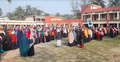 শীত উপেক্ষা করে নোয়াখালীতে নারী ভোটারদের দীর্ঘ সারি