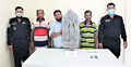 কোটি টাকা মূল্যের কষ্ঠি পাথরের মূর্তিসহ আটক ৩