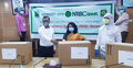 রাজবাড়ী হাসপাতালে এনআরবিসি ব্যাংকের সুরক্ষা উপকরণ প্রদান