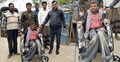 হুইল চেয়ার নিয়ে প্রতিবন্ধীর বাড়িতে হাজির ওসি