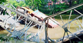 বেইলি ব্রিজ ভেঙে ট্রাক খালে, যান চলাচল বন্ধ