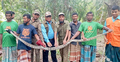 মুরগির ঘর থেকে ১৫ ফুট লম্বা অজগর উদ্ধার
