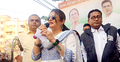 বহরমপুরে তৃণমূলের প্রচারে শ্রাবন্তী