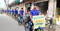 জলবায়ু পরিবর্তন: ক্ষতিপূরণ দাবিতে সাইকেল র‍্যালি