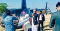 হেলিকপ্টারে কনে নিয়ে এলেন বর