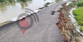 কাজ শেষ না হতেই ৭০ লাখ টাকার রাস্তায় ভাঙন