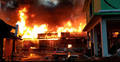 বান্দরবানের থানচি বাজারে আগুন