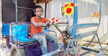 সংসারের হাল ধরতে অটোরিকশা চালায় শিশু বাঁধন