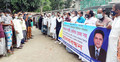 চাঁদপুরে বিধিনিষেধেও চেয়ারম্যানের পক্ষে মানববন্ধন