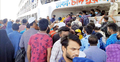 ঘাটে লঞ্চ ভিড়লেই হুড়োহুড়ি করে উঠছেন যাত্রীরা