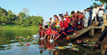কাপ্তাই হ্রদে বিজুর ফুল নিবেদন