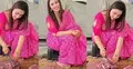 কোরবানির গোশত কাটছেন অপু বিশ্বাস, ভিডিও ভাইরাল
