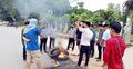 সাজেক সড়কে চলছে ইউপিডিএফের অবরোধ