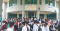 বগুড়ায় ৬ দফা দাবিতে ইন্টার্ন চিকিৎসকদের কর্মবিরতি-বিক্ষোভ