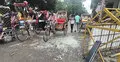 ঝড়ে পুলিশ প্লাজার গ্লাস ভেঙে পড়লো সড়কে
