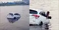 ফেরি থেকে নদীতে পড়ে গেলো প্রাইভেটকার
