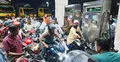 গুজবে দিনাজপুরে তেলের পাম্পে ভিড়