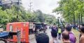 ফেনীতে সড়কেই উল্টে গেলো বাস, আহত ২০