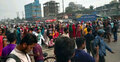 গাজীপুরে ঢাকা-ময়মনসিংহ ও ঢাকা-টাঙ্গাইল মহাসড়কে শ্রমিকদের অবরোধ