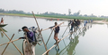 ৫ গ্রামের মানুষের ভরসা একটি বাঁশের সাঁকো