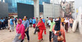 গাজীপুরে পোশাক কারখানায় ফিরেছে কর্মচাঞ্চল্য