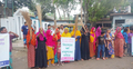 প্রধান শিক্ষকের অপসারণ দাবিতে ঝাড়ু মিছিল